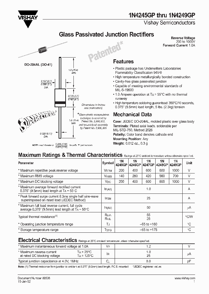 1N4246GP_3100717.PDF Datasheet