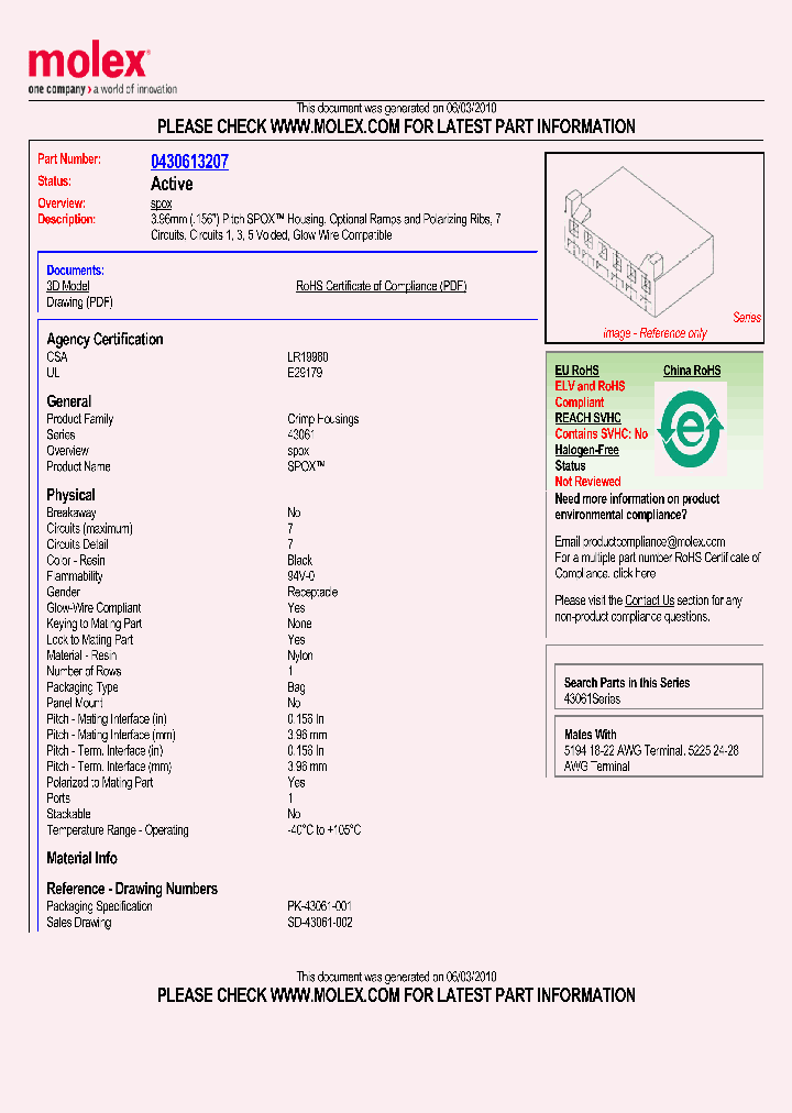 43061-3207_3101994.PDF Datasheet