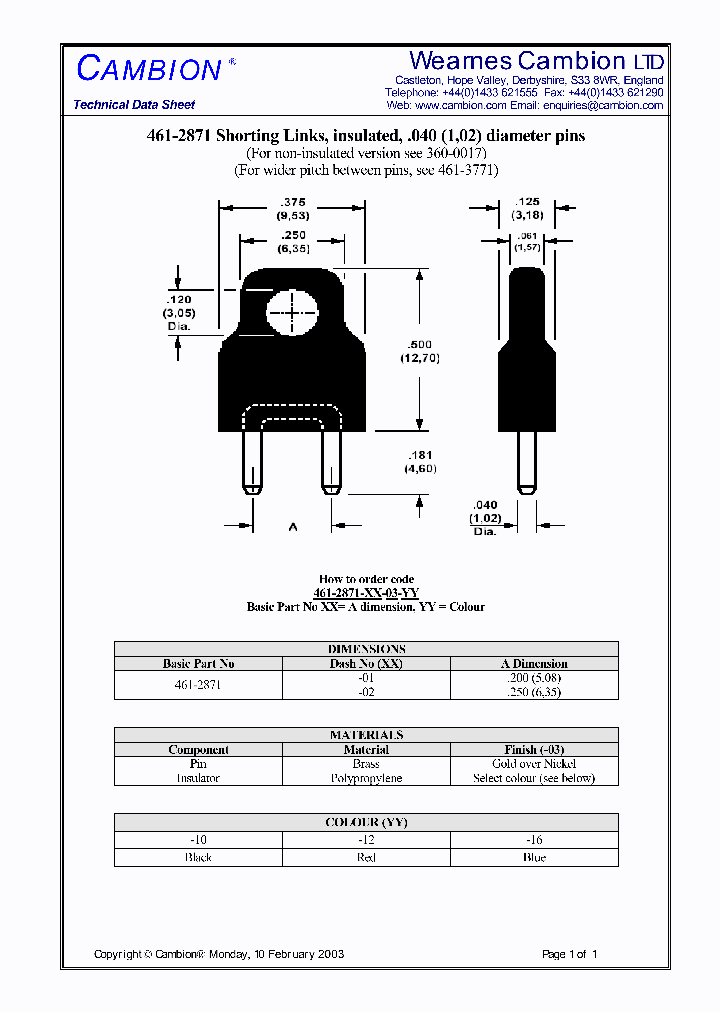 461-2871_3102336.PDF Datasheet