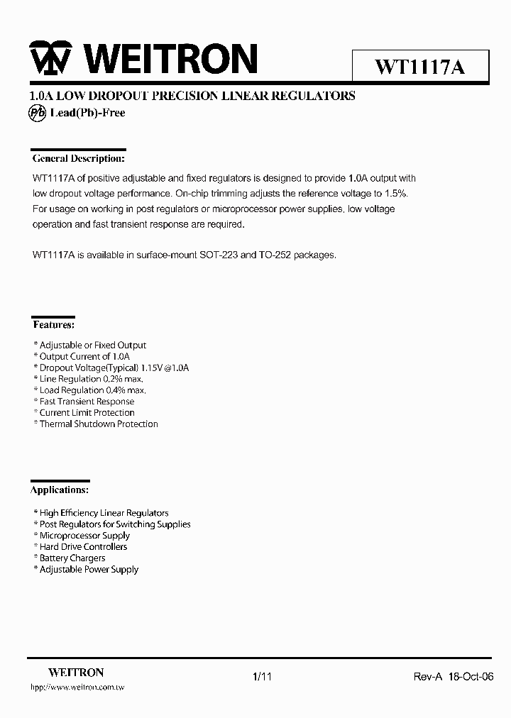 WT1117AN-15_3111256.PDF Datasheet