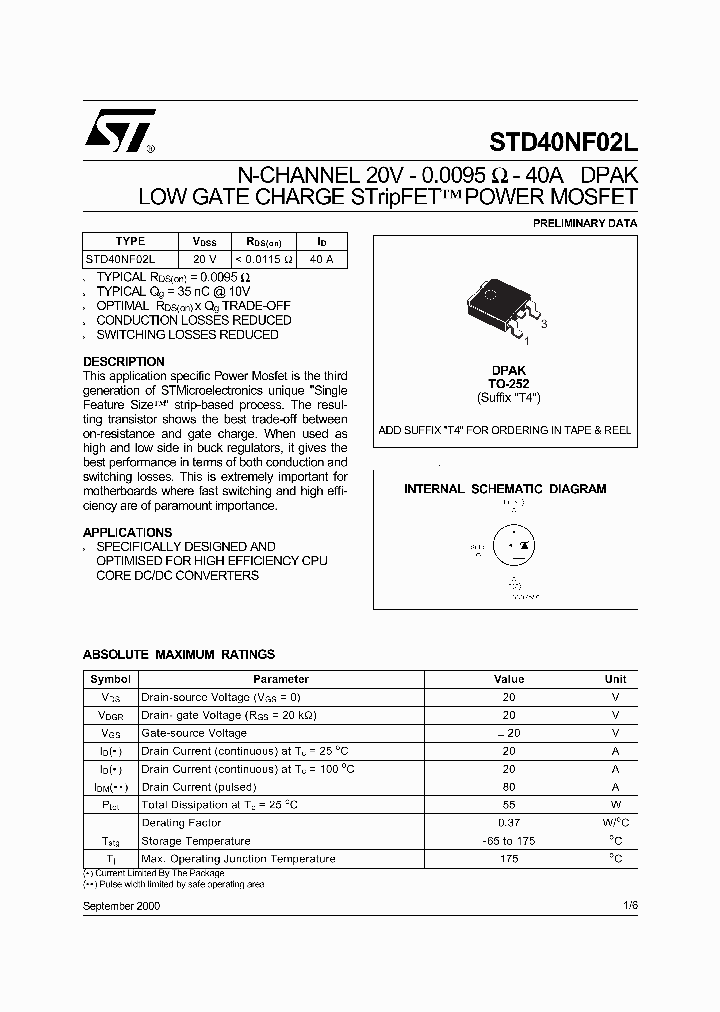 STD40NF02L_3114296.PDF Datasheet