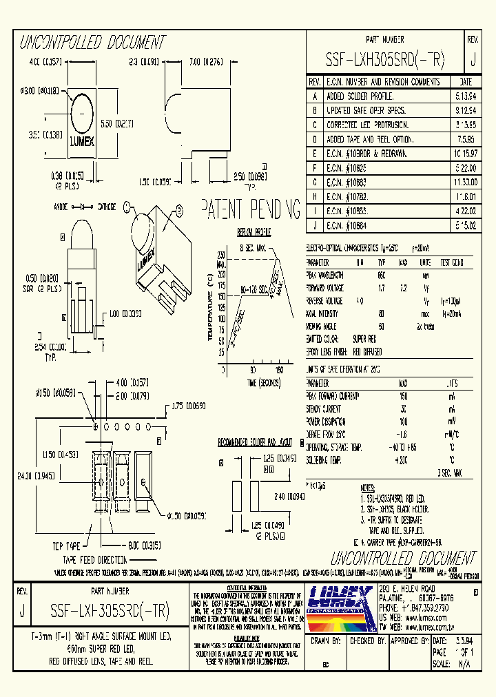 SSF-LXH305SRD-TR_3118981.PDF Datasheet