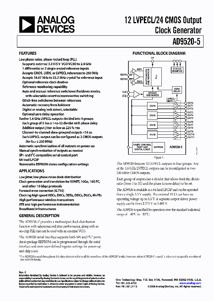 AD9520-5PCBZ_3137895.PDF Datasheet