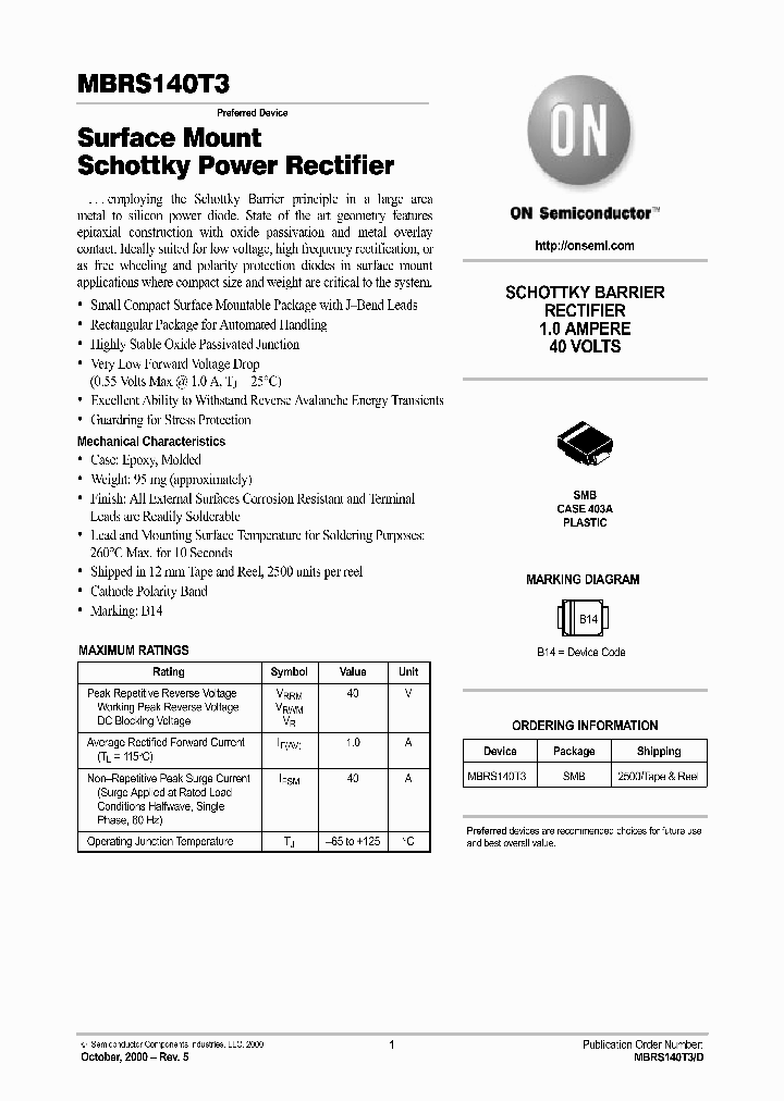 MBRS140T3-D_3143268.PDF Datasheet