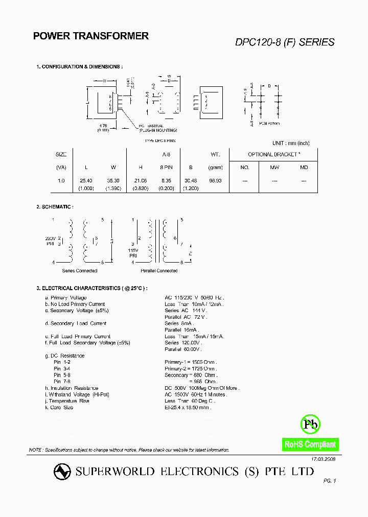 DPC120-8_3146689.PDF Datasheet