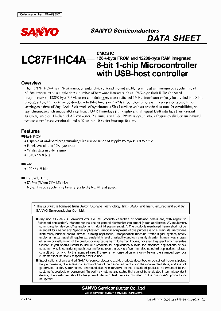 LC87F1HC4A0812_3148082.PDF Datasheet