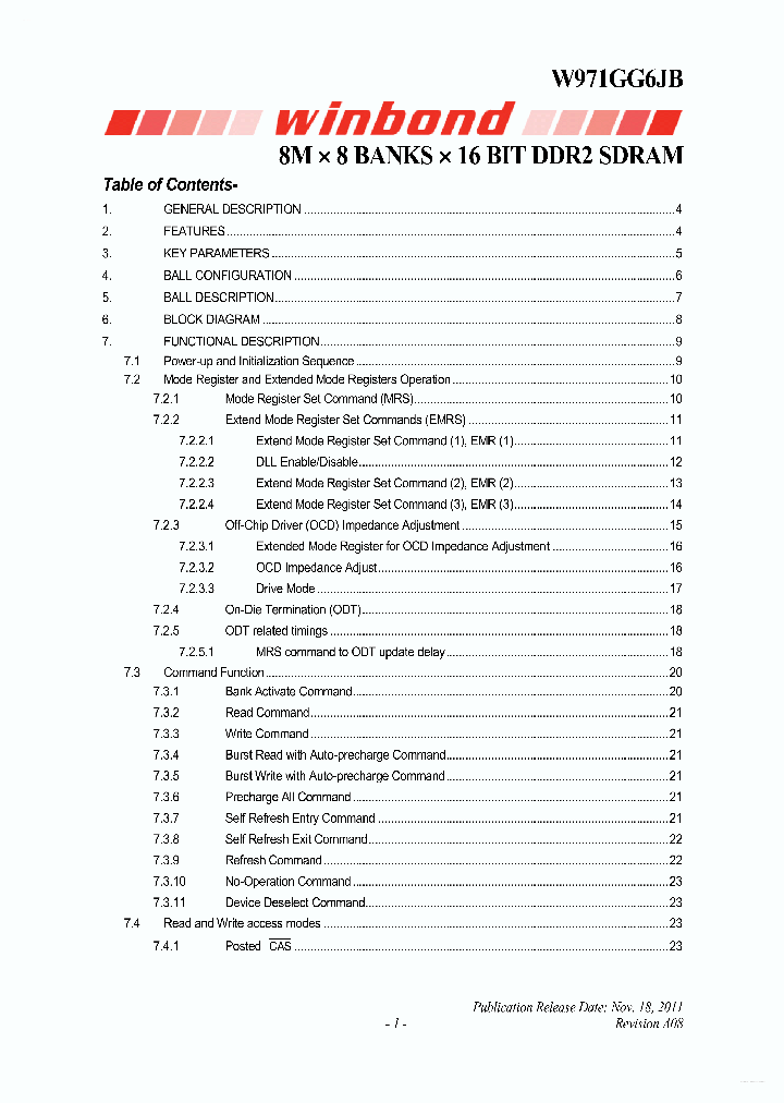 W971GG6JB_3158511.PDF Datasheet