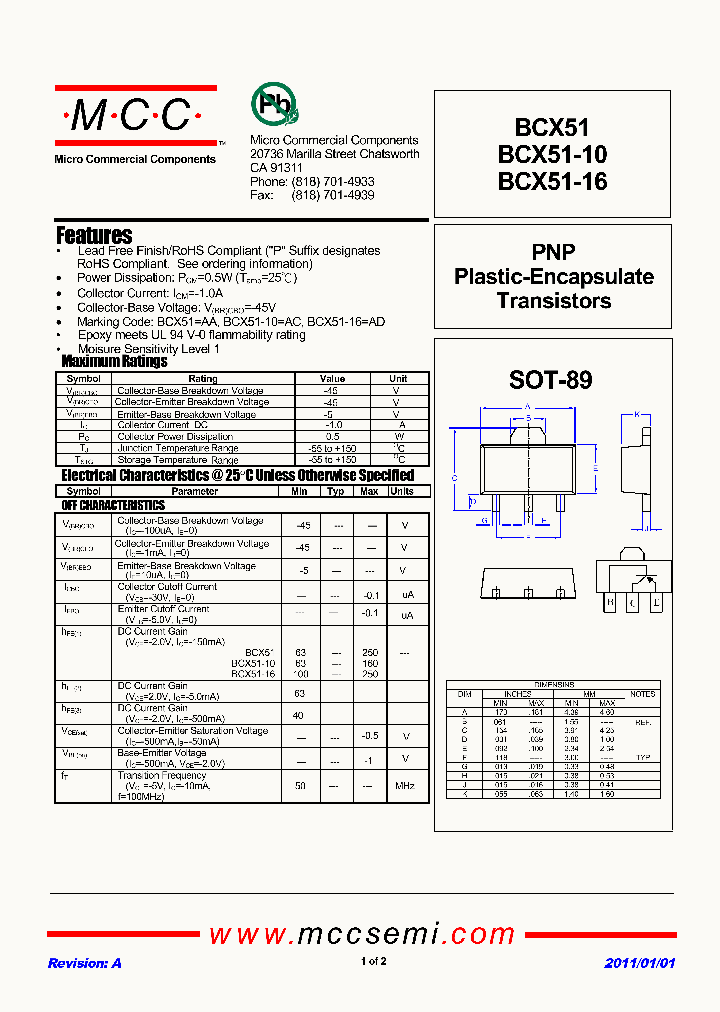 BCX51-10_3167017.PDF Datasheet