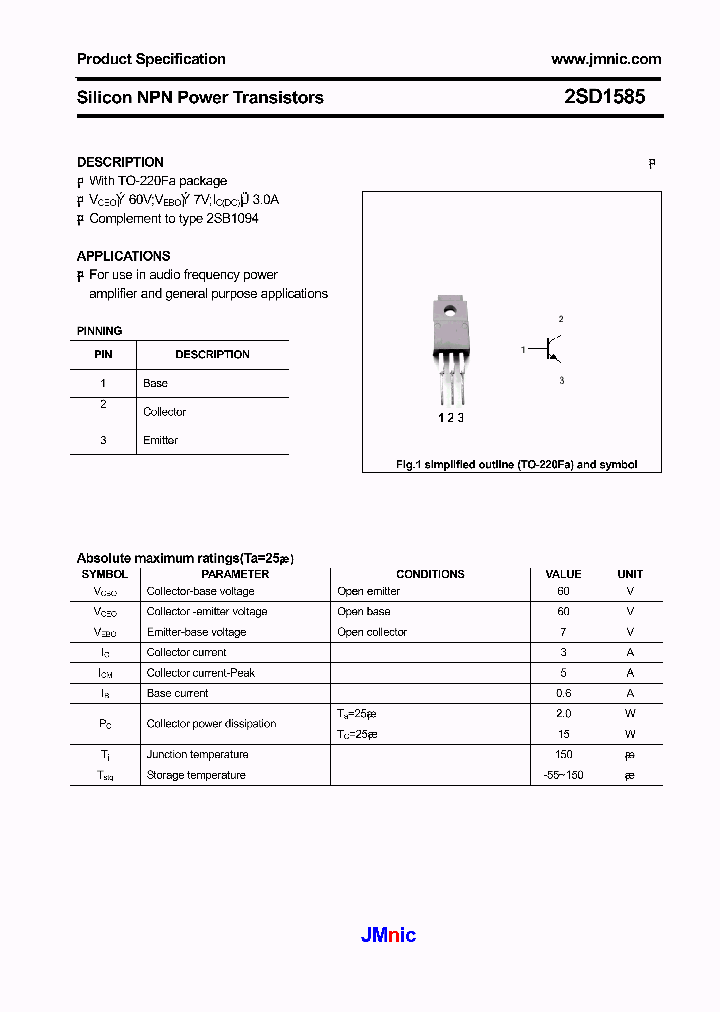 2SD1585_3170236.PDF Datasheet