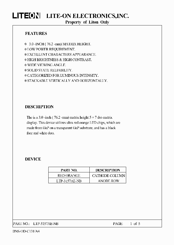 LTP-3157AE-NB_3174000.PDF Datasheet