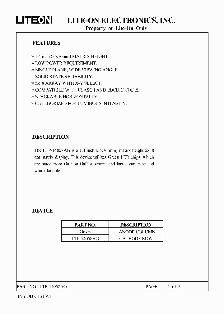 LTP-14058AG_3173442.PDF Datasheet