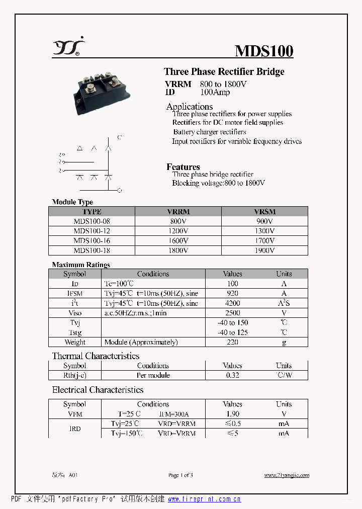 MDS100_3176573.PDF Datasheet
