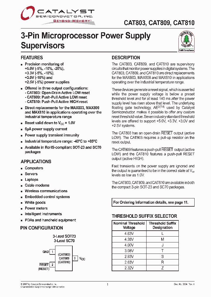 CAT810ZSDIT10_3181507.PDF Datasheet