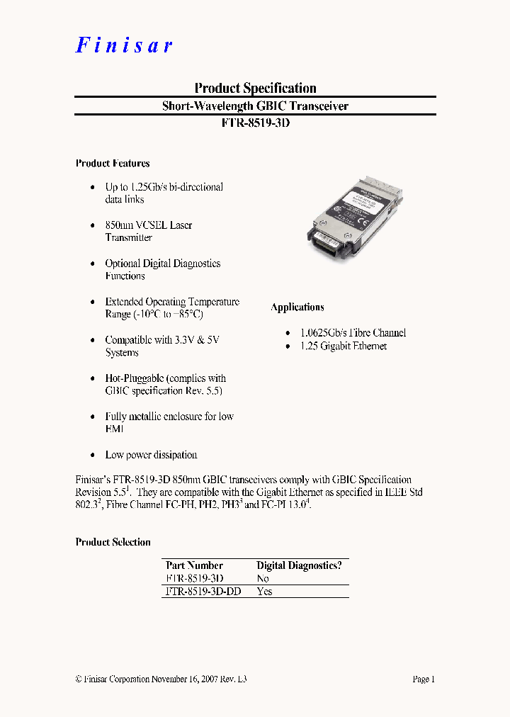 FTR-8519-3D_3182256.PDF Datasheet