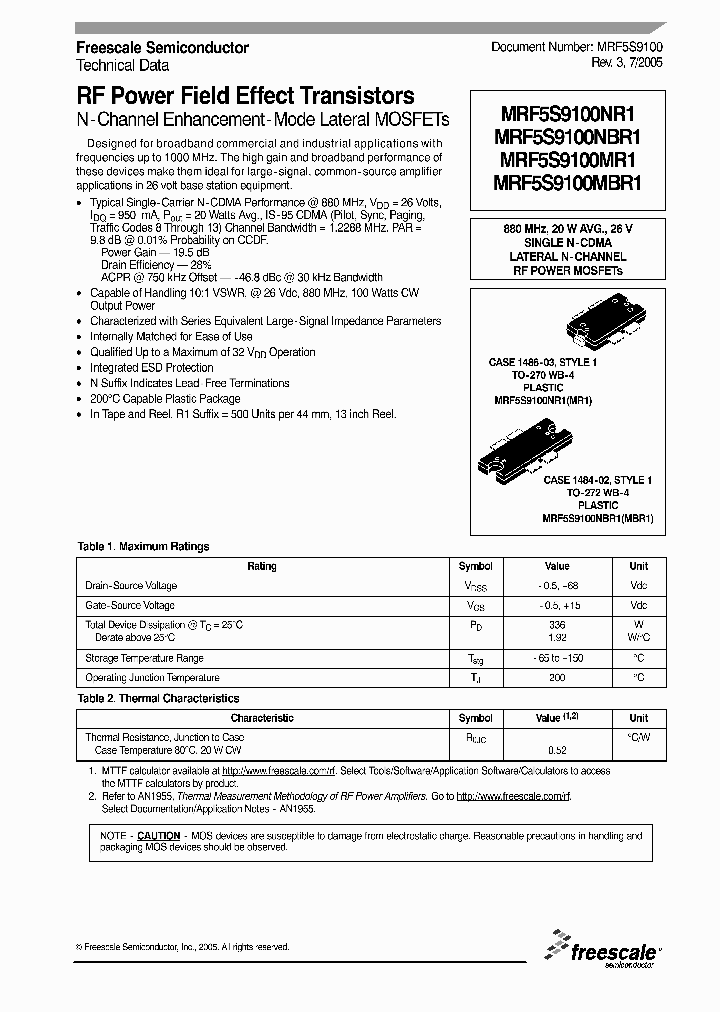 MRF5S9100NR1_3184553.PDF Datasheet