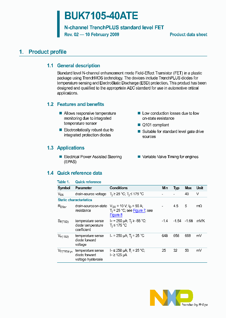 BUK7105-40ATE_3193100.PDF Datasheet