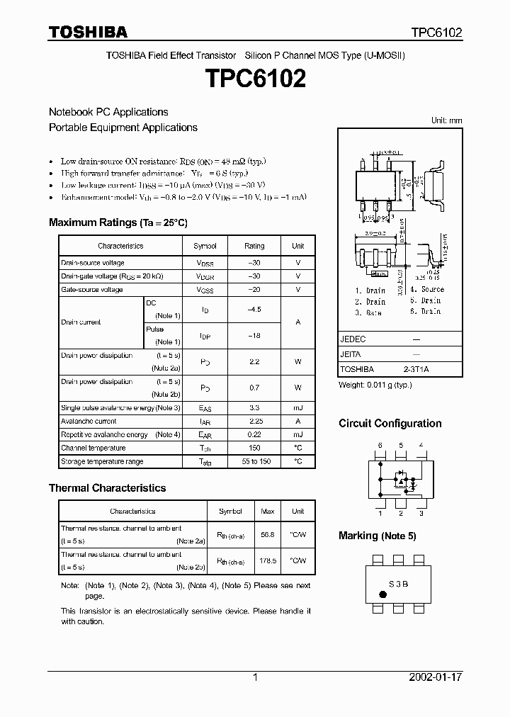 TPC6102_3192746.PDF Datasheet