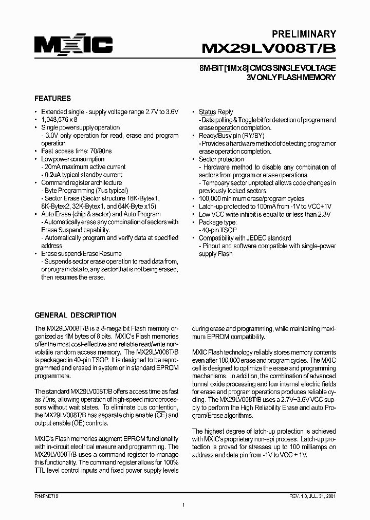 MX29LV008TTC-90_3196777.PDF Datasheet