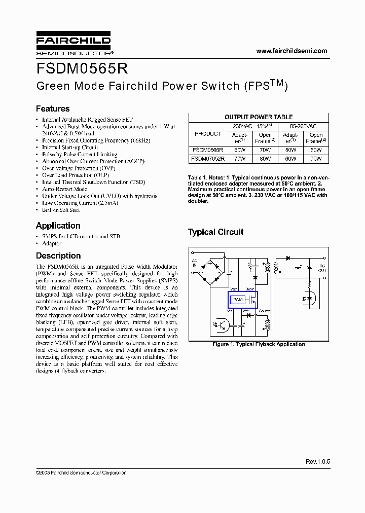 FSDM07652R_3213586.PDF Datasheet