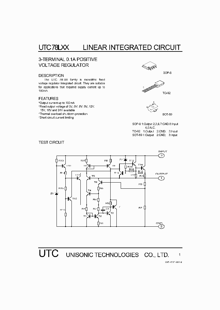 UTC78L15_3219777.PDF Datasheet