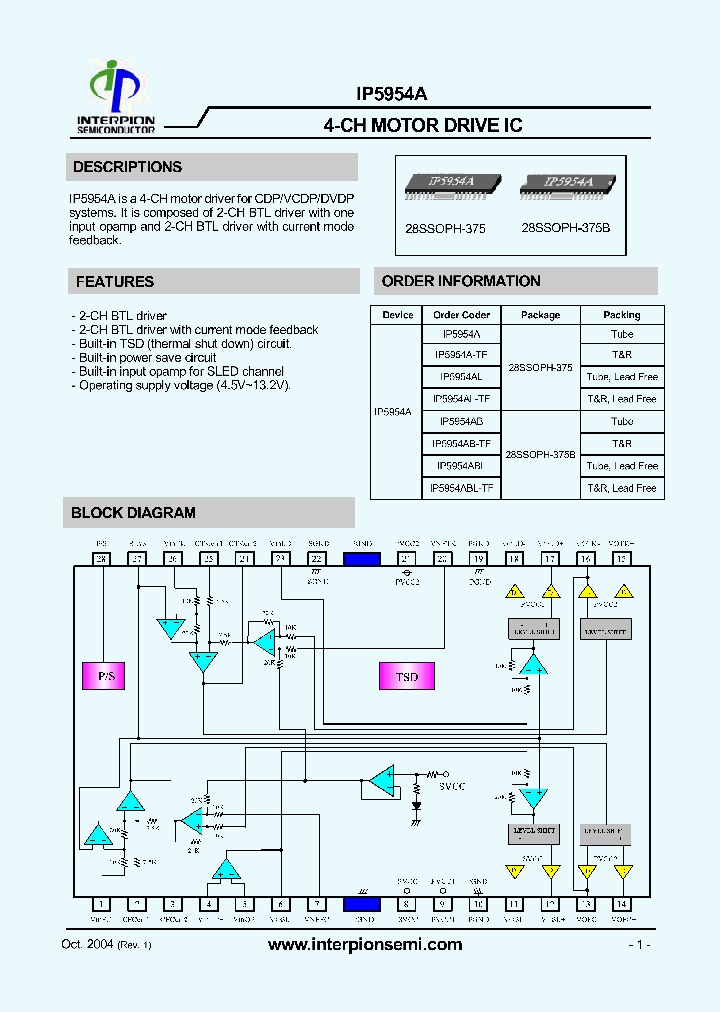 IP5954ABL-TF_3238227.PDF Datasheet