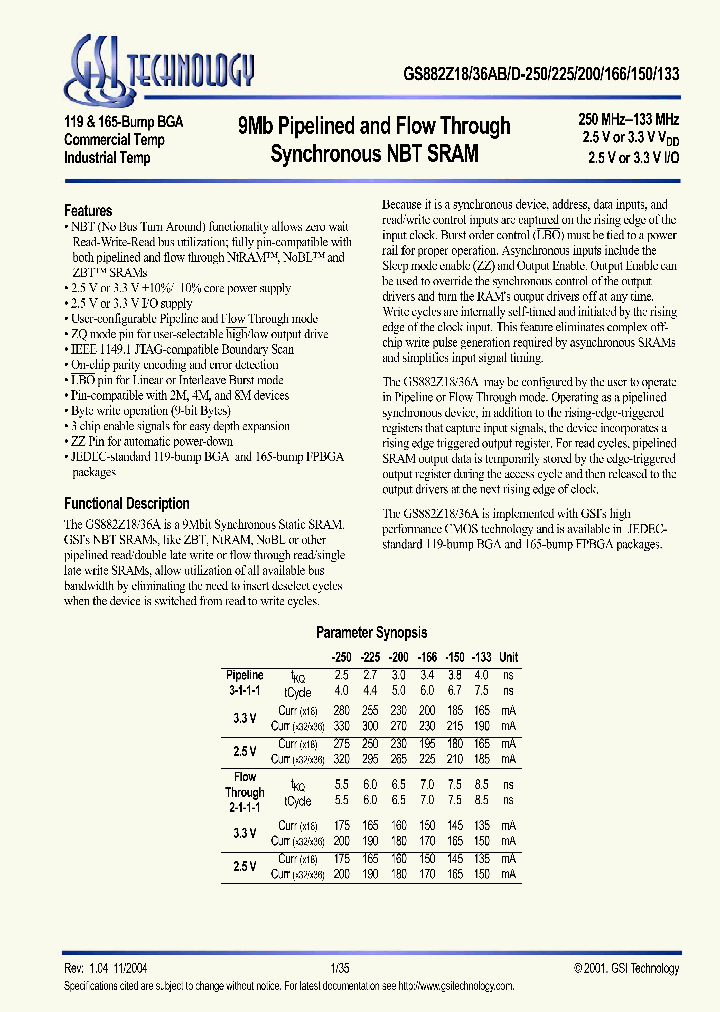 GS882Z18AD-250_3243496.PDF Datasheet