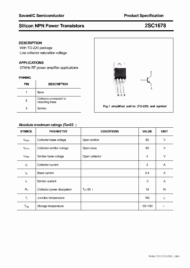 2SC1678_3269298.PDF Datasheet