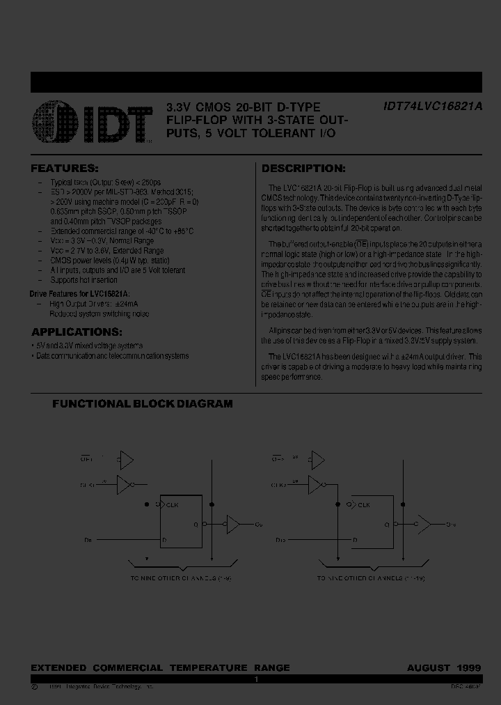 IDT74LVC16821APA_3275294.PDF Datasheet