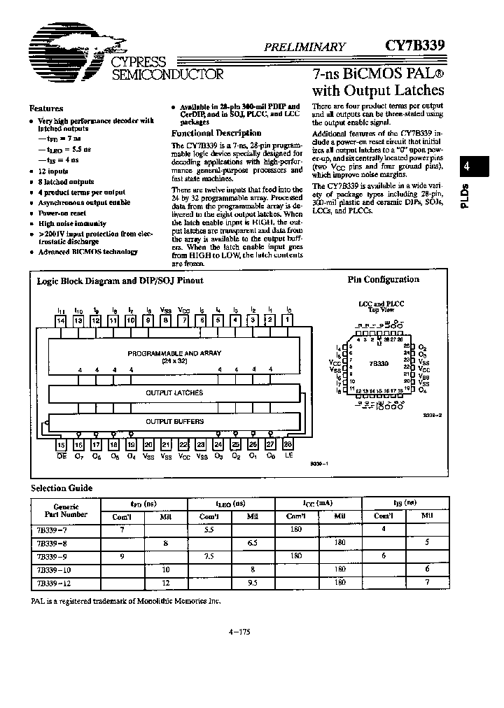 CY7B339-8DMB_3293442.PDF Datasheet