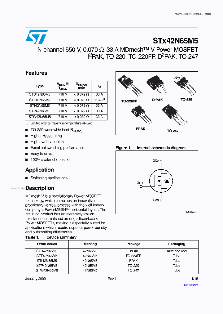 STP42N65M5_3296864.PDF Datasheet