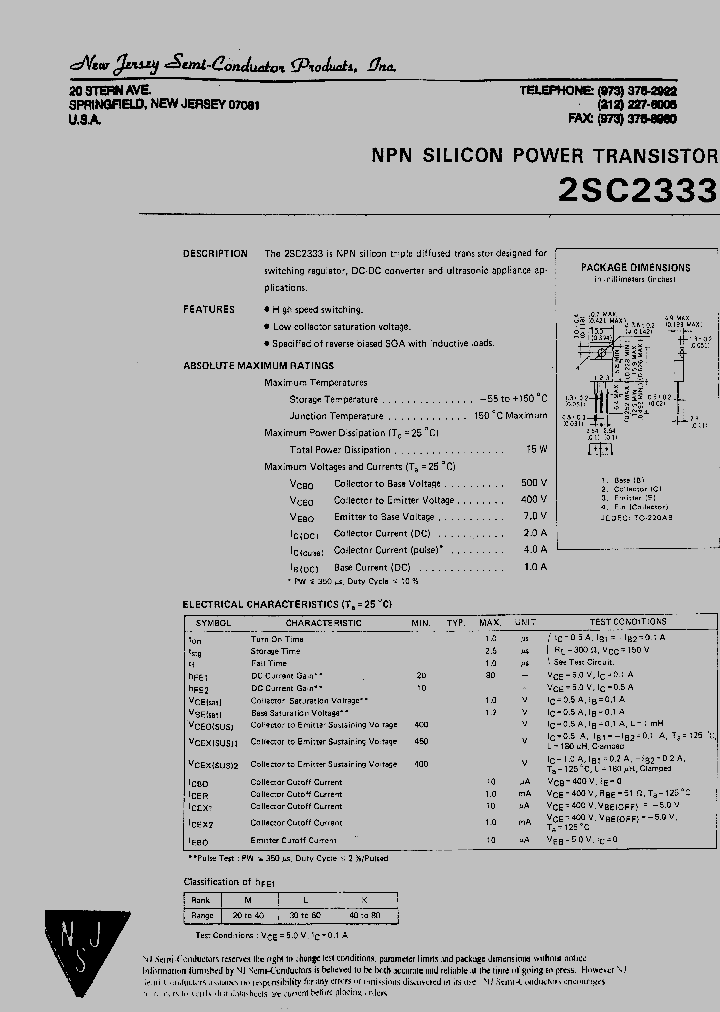 2SC2333_3304930.PDF Datasheet