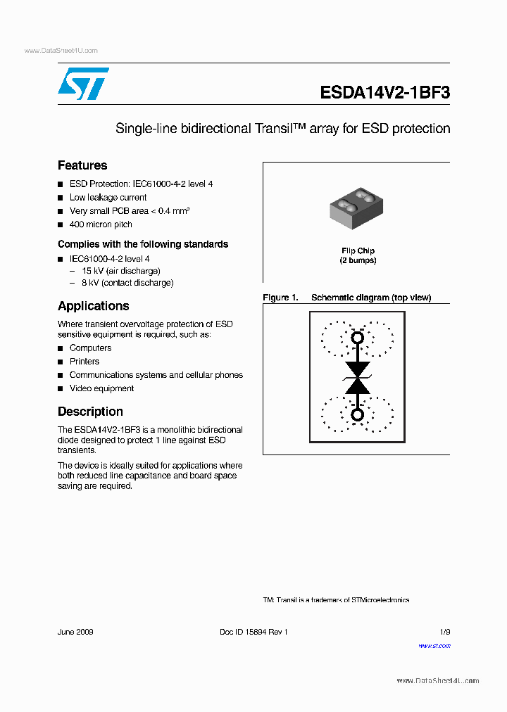 ESDA14V2-1BF3_3305327.PDF Datasheet