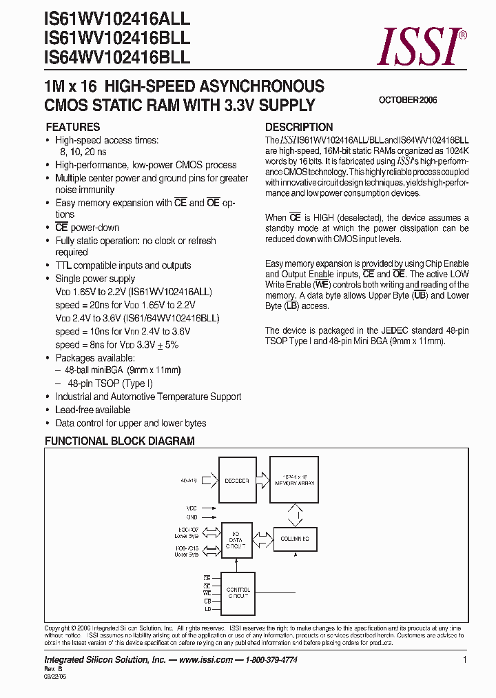 IS61WV102416BLL_3312231.PDF Datasheet