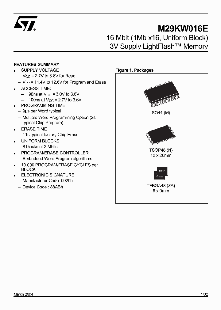 M29KW016E90N6_3323380.PDF Datasheet