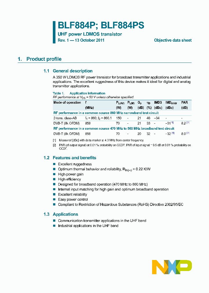 BLF884PS_3324564.PDF Datasheet