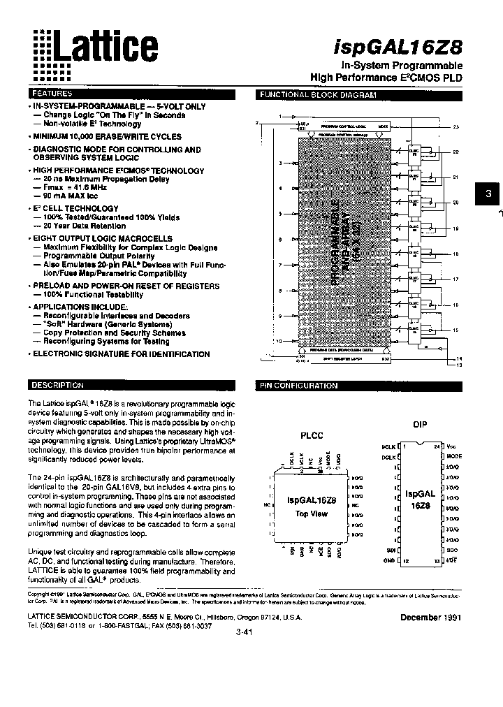 ISPGAL16Z8-20LJ_3343512.PDF Datasheet