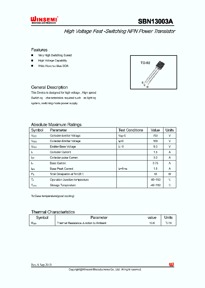 SBN13003A_3380522.PDF Datasheet