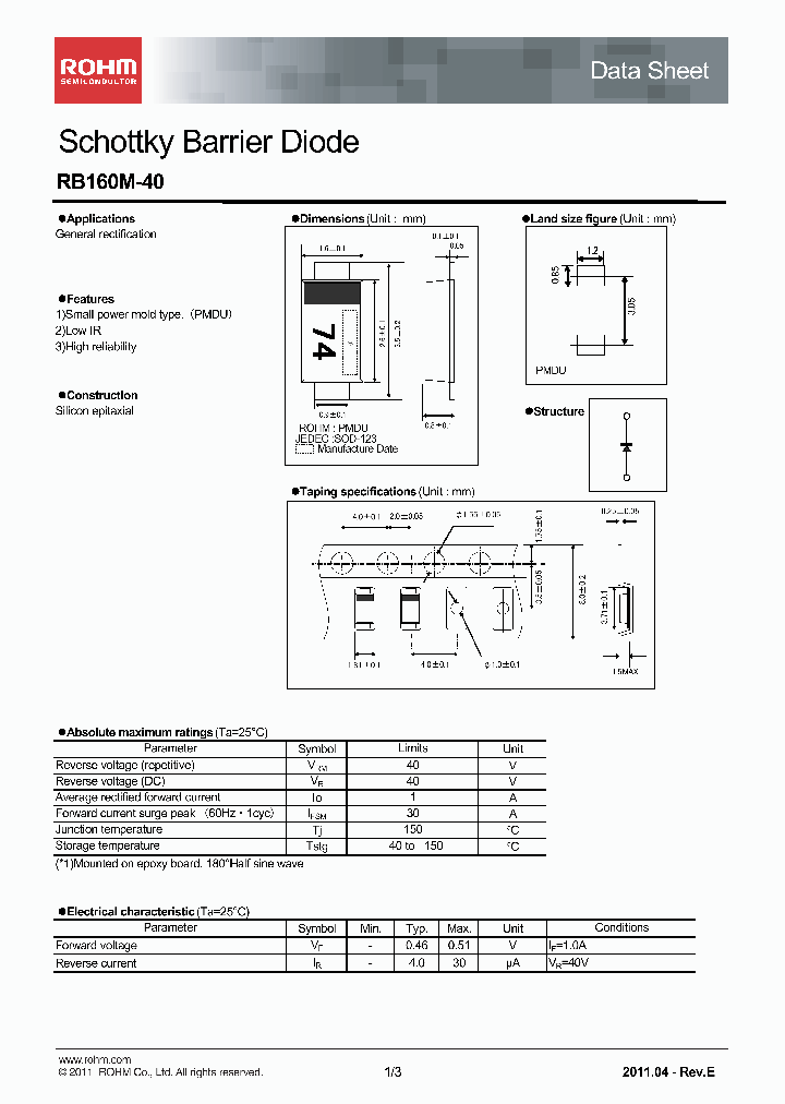 RB160M-4011_3384488.PDF Datasheet