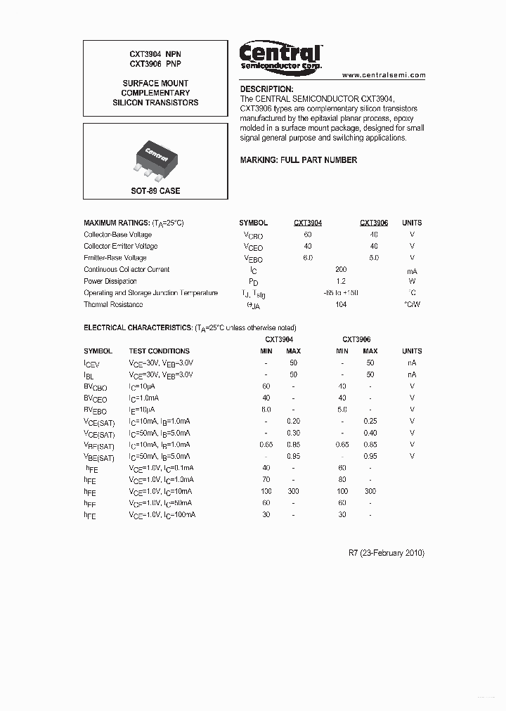 CXT3904_3389007.PDF Datasheet