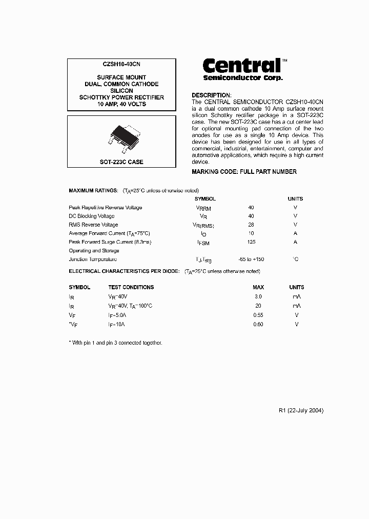 CZSH10-40CN_3393205.PDF Datasheet