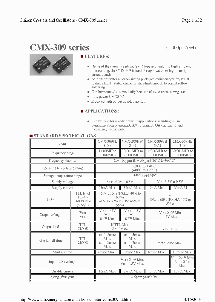 CMX-309_3414939.PDF Datasheet