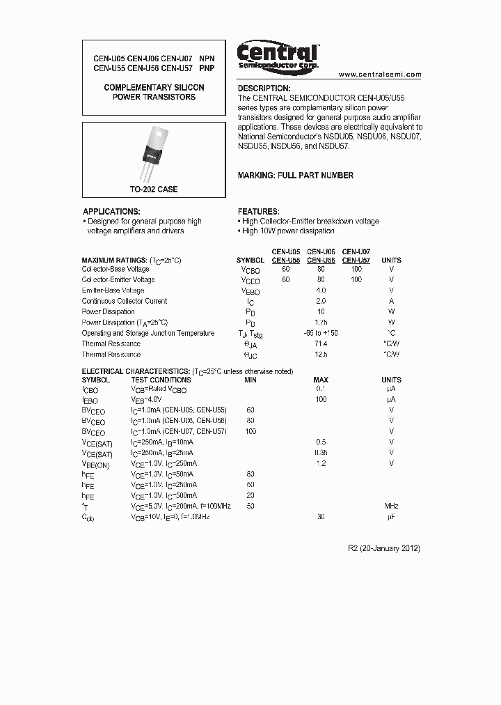 CEN-U05_3420190.PDF Datasheet