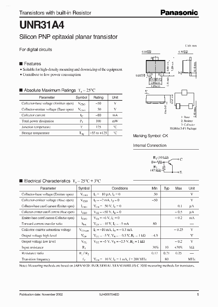 UNR31A4_3425833.PDF Datasheet