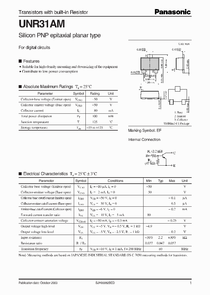 UNR31AM_3427901.PDF Datasheet