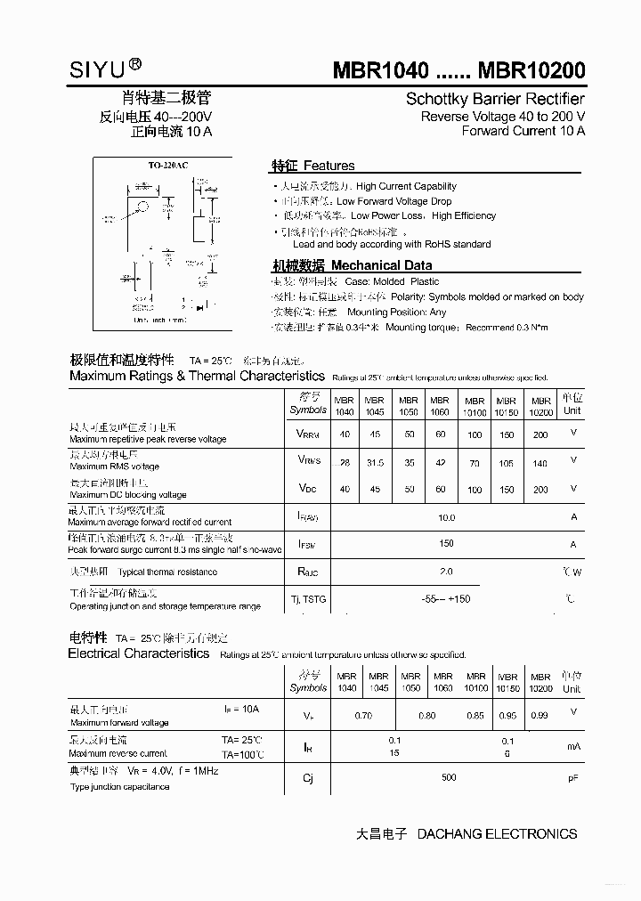 MBR10100_3483470.PDF Datasheet