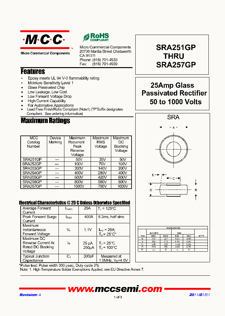 SRA255GP_3538094.PDF Datasheet