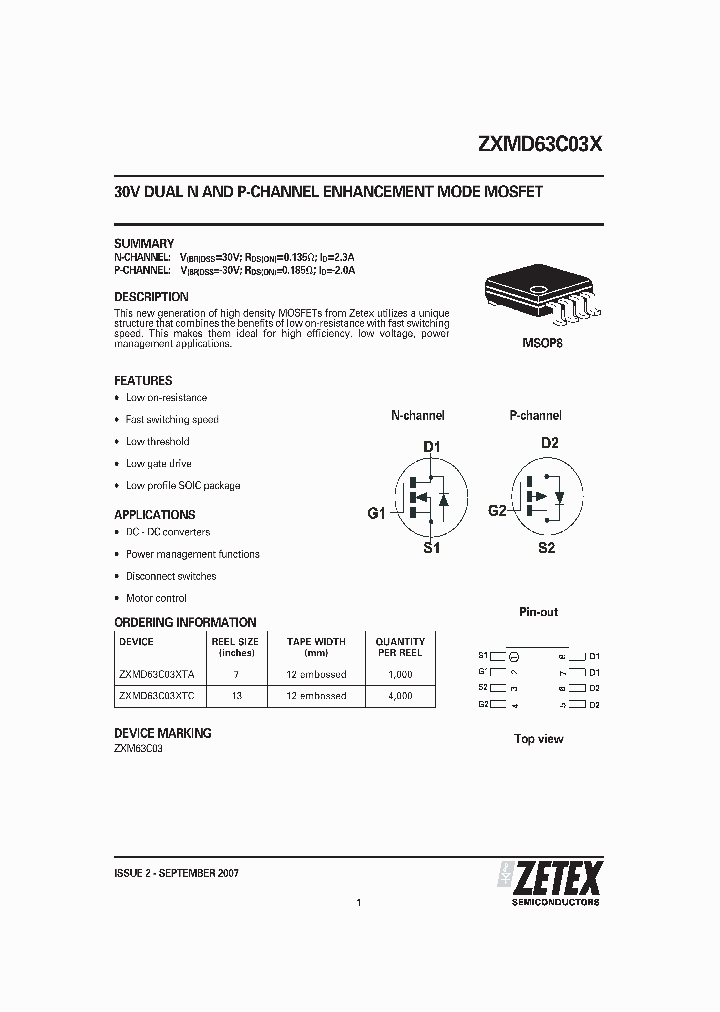 ZXMD63C03XTA_3573222.PDF Datasheet