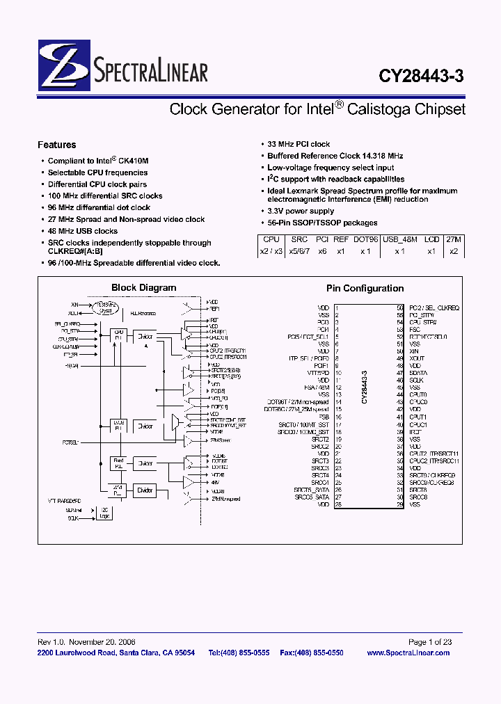 CY28443OXC-3T_3605827.PDF Datasheet