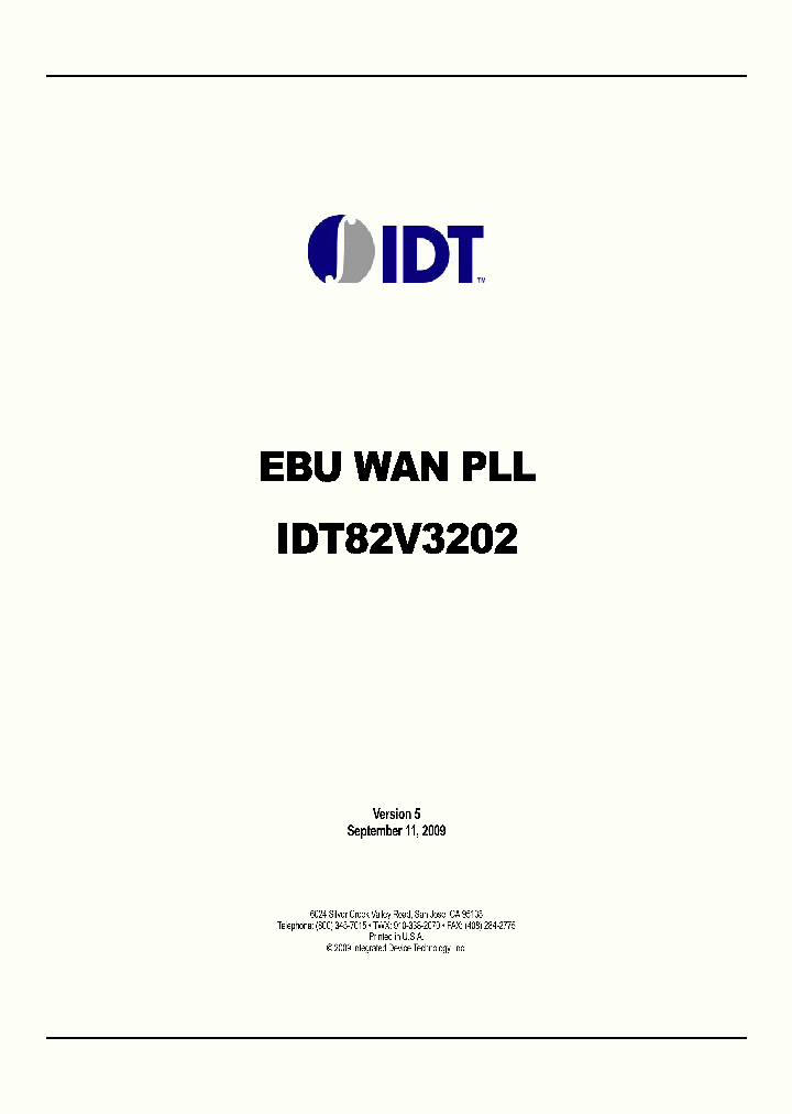 IDT82V3202NLGBLANK_3622119.PDF Datasheet