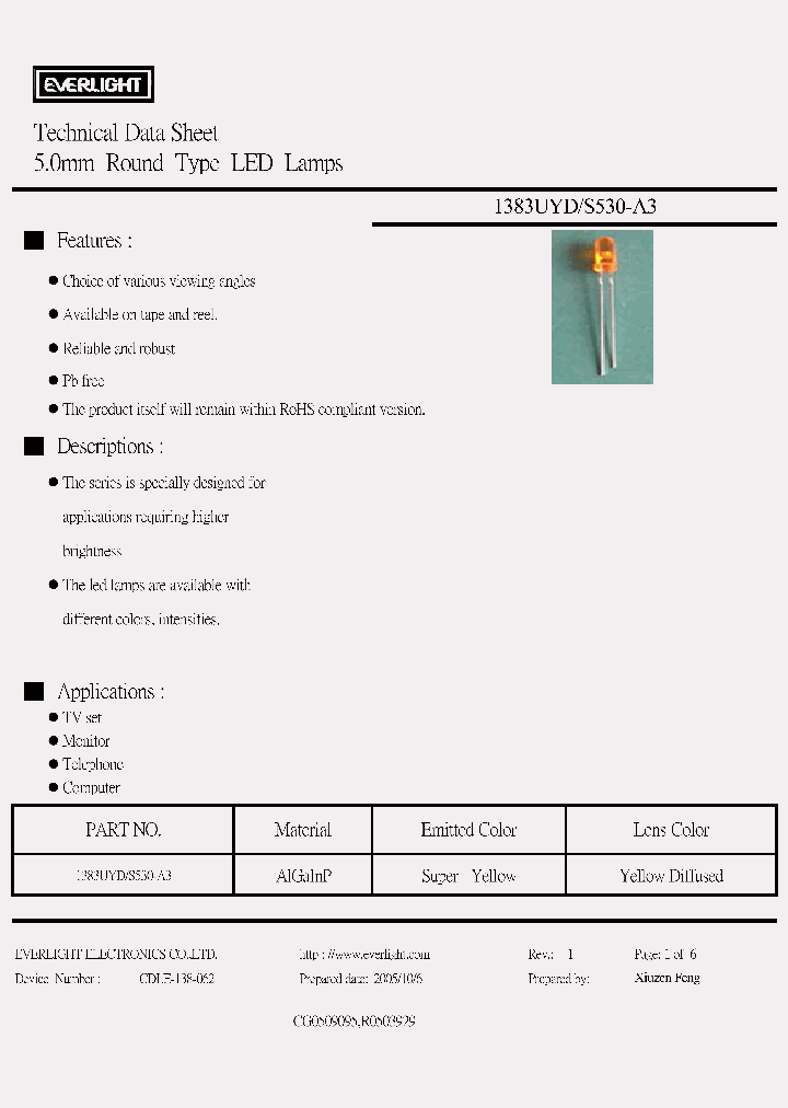 1383UYD-S530-A3_3645326.PDF Datasheet